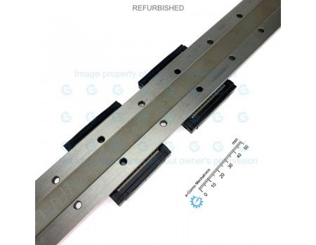 THK Linear Motion Guide LM 42x9.5x480mm with 2x carriage RSR15WZM [Refurbished]