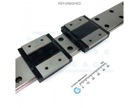 THK Linear Motion Guide LM 42x9.5x480mm with 2x carriage RSR15WZM [Refurbished]