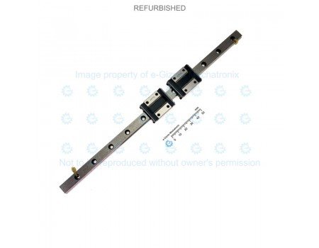 THK Linear Motion Guide LM 12x7.5x283mm with 2x carriage RSR12ZM [Refurbished]