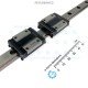 THK Linear Motion Guide LM 12x7.5x283mm with 2x carriage RSR12ZM [Refurbished]