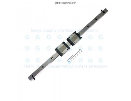 THK Linear Motion Guide LM 15x9.5x349mm with 2x carriage SRS15M [Refurbished]
