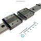 IKO Linear Motion Guide LM 24x8x239mm with 2x carriage LWLF24B [Refurbished]