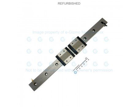 THK Linear Motion Guide LM 24x8.5x309mm with 2x carriage SRS12WM [Refurbished]