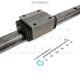 THK Linear Motion Guide LM 15x15x357mm with 1x carriage HSR15 [Refurbished]