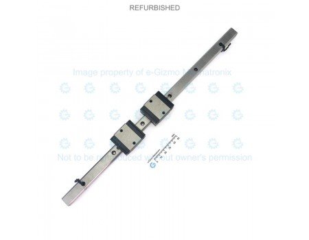 NSK Linear Motion Guide LM 15x12.5x370mm with 2x carriage LS15 [Refurbished]
