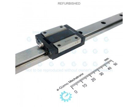 THK Linear Motion Guide LM 15x9.5x509mm with 1x carriage RSH15ZM [Refurbished]