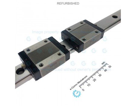 IKO Linear Motion Guide LM 20x11x389mm with 2x carriage LWL20B [Refurbished]