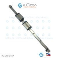 THK Linear Motion Guide LM 15x12.5x398mm with 2x carriage SSR15 [Refurbished]