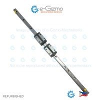 THK Linear Motion Guide LM 15x12.5x518mm with 2x carriage SSR15 [Refurbished]