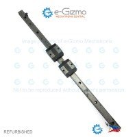 THK Linear Motion Guide LM 15x12.5x407mm with 2x carriage SR15V [Refurbished]