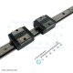 THK Linear Motion Guide LM 15x12.5x407mm with 2x carriage SR15V [Refurbished]