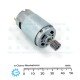 LODA 6-16.2VDC 50W 11600rpm High Torque DC Motor LD-2847RCD2-50 with Pinion Gear