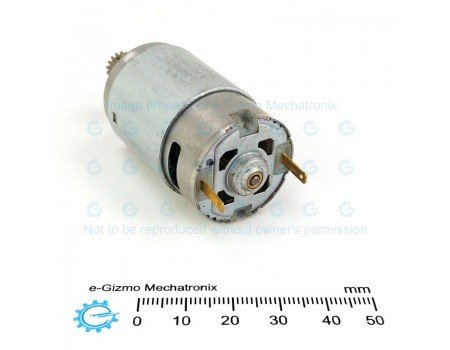 LODA 6-16.2VDC 50W 11600rpm High Torque DC Motor LD-2847RCD2-50 with Pinion Gear