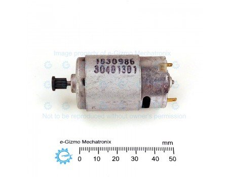 6-16.2VDC 10000rpm High Torque DC Motor 1030986 with Pinion Gear