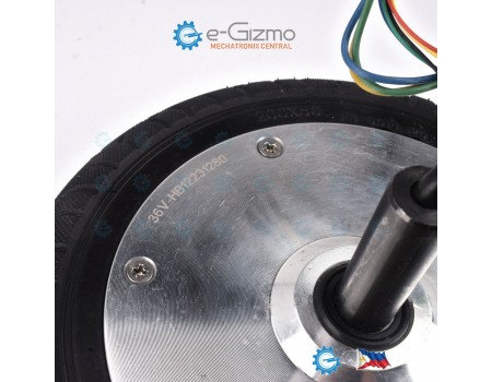 8-inch 350W BLDC Hub Motor 36V Solid Tires DIY Projects