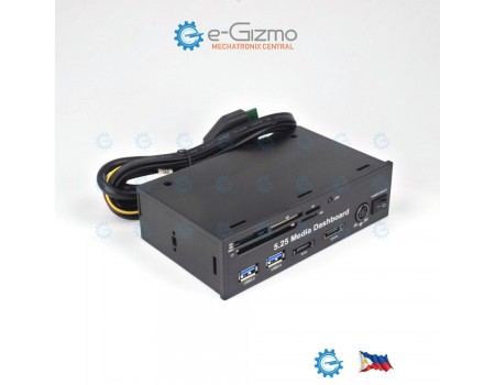 PC Multimedia Dashboard 5.25 inch with PCIe USB3.0