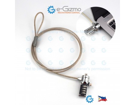 Budget Cable Lock for Laptops Combination Lock 1.05M