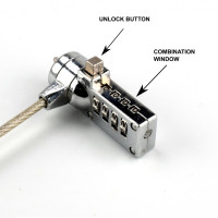 Budget Cable Lock for Laptops Combination Lock 1.05M