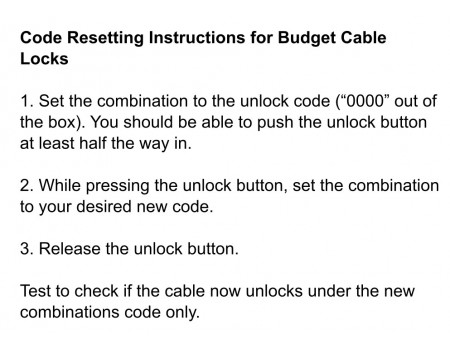 Budget Cable Lock for Laptops Combination Lock 1.05M