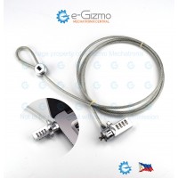 Budget Cable Lock for Laptops and Other Stuffs Combination Lock 1.5M Length