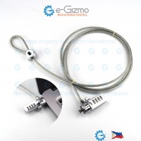 Budget Cable Lock for Laptops and Other Stuffs Combination Lock 1.5M Length