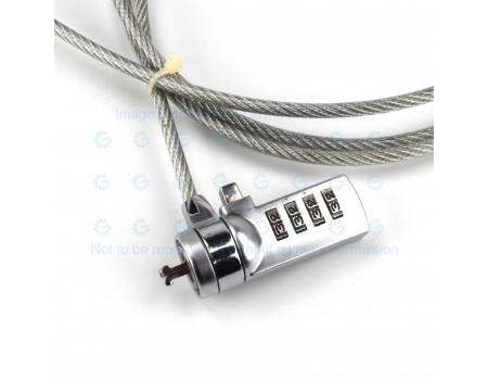Budget Cable Lock for Laptops and Other Stuffs Combination Lock 1.5M Length