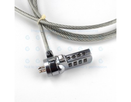 Budget Cable Lock for Laptops and Other Stuffs Combination Lock 1.5M Length