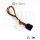 SATA Power Cable for Internal HDD with Female Molex Termination