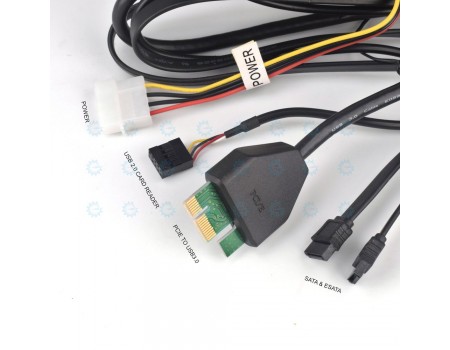 PC Multimedia Dashboard 5.25 inch with PCIe USB3.0