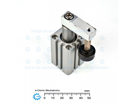 SMC MKB16-10LN Rotary Clamp Cylinder Clamping Actuator  [USED]