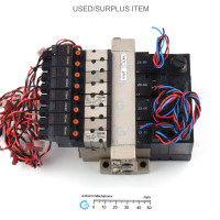 SMC 4x ZX-05 Vacuum Ejectors + 8x VJ324M in Manifold [USED]