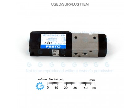 Festo Solenoid Valve 2 Position Single 24V MYH-3-M5-L-LED [USED]