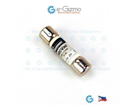 Cooper Bussmann  20A KTK-20 10x38 Melamine Cartridge Fuse Fast Acting