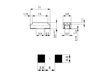 Schurter 4A 125V Time Lag OMT Series SMD FUSE