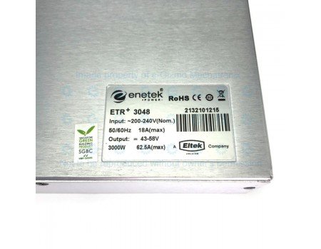 ETR-3048 3kW 54V 62.5A Telecom Grade Power Supply Unit POE Solar