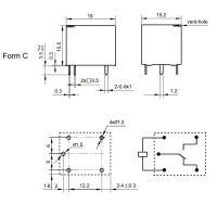 Hongfa HF3FA-012-ZT 12V 10A SPDT Relay UL,CUL,VDE,CQC