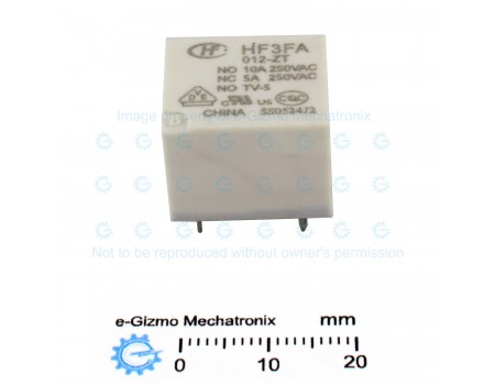 Hongfa HF3FA-012-ZT 12V 10A SPDT Relay UL,CUL,VDE,CQC