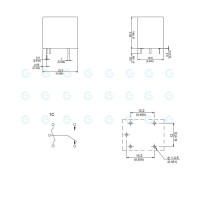 Song Chuan 12V 10A SPDT Relay UL CSA CQC Approved 801H-1C-S-12V