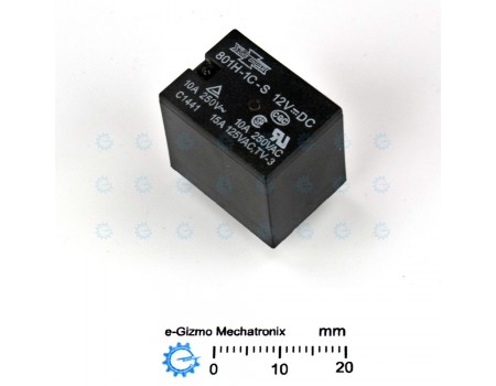 Song Chuan 12V 10A SPDT Relay UL CSA CQC Approved 801H-1C-S-12V