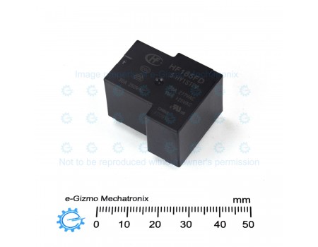 HongFa High Power Relay 30A 5V coil SPST HF165FD-5