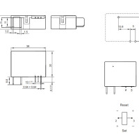HongFa High Power LATCHING Bistable Relay 12V 90A HFE19-90 12HT21