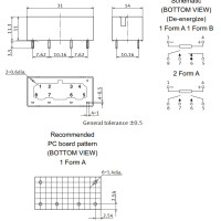NAIS ST2-DC5V 5V 8A 250VAC Power Relay DPNO UL CSA VDE