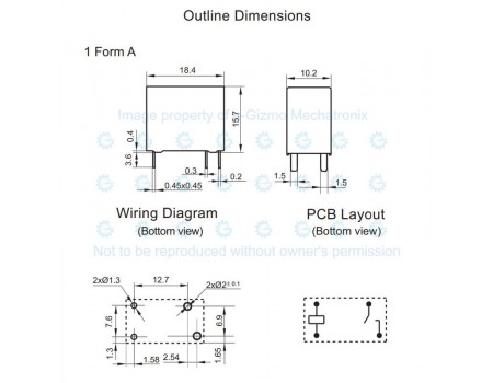 Heng Fu HF32FV-16-12-HTF 12V 16A SPST