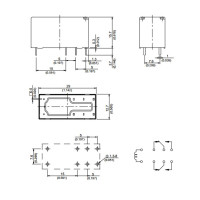 Song Chuan 881-2CH-F-C 24V 8A DPDT Relay  UL,CUL,CSA,VDE