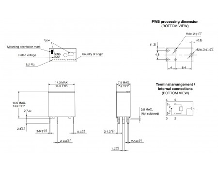 Omron Automotive Relay 12V G8NB-17SR 25A SPDT