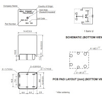 EM1-2U1 12V Automotive Relay 100A SPST