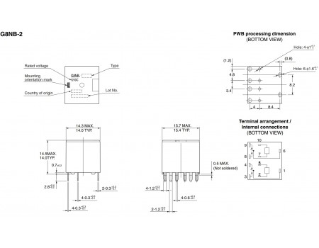 Omron Dual Twin Automotive 12V G8NB-27SR 25A Relay