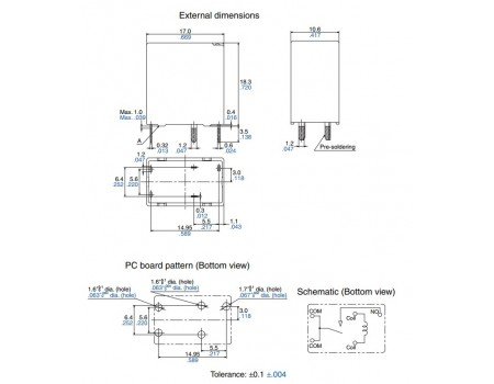 Panasonic ACNH3212 12V 20A High Load Automotive Relay