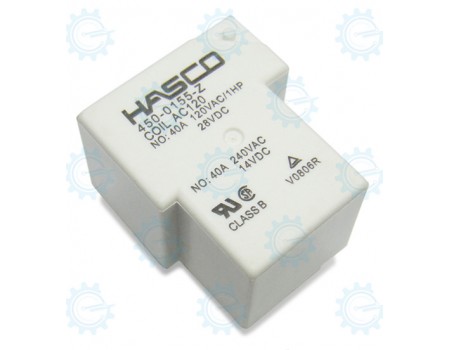 Hasco 450-0155-Z 120VAC Coil 40A Power Relay SPST UL CSA VDE