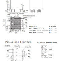 ACJ5212 Miniature PC Board Automotive Twin Dual Relay 12V 20A